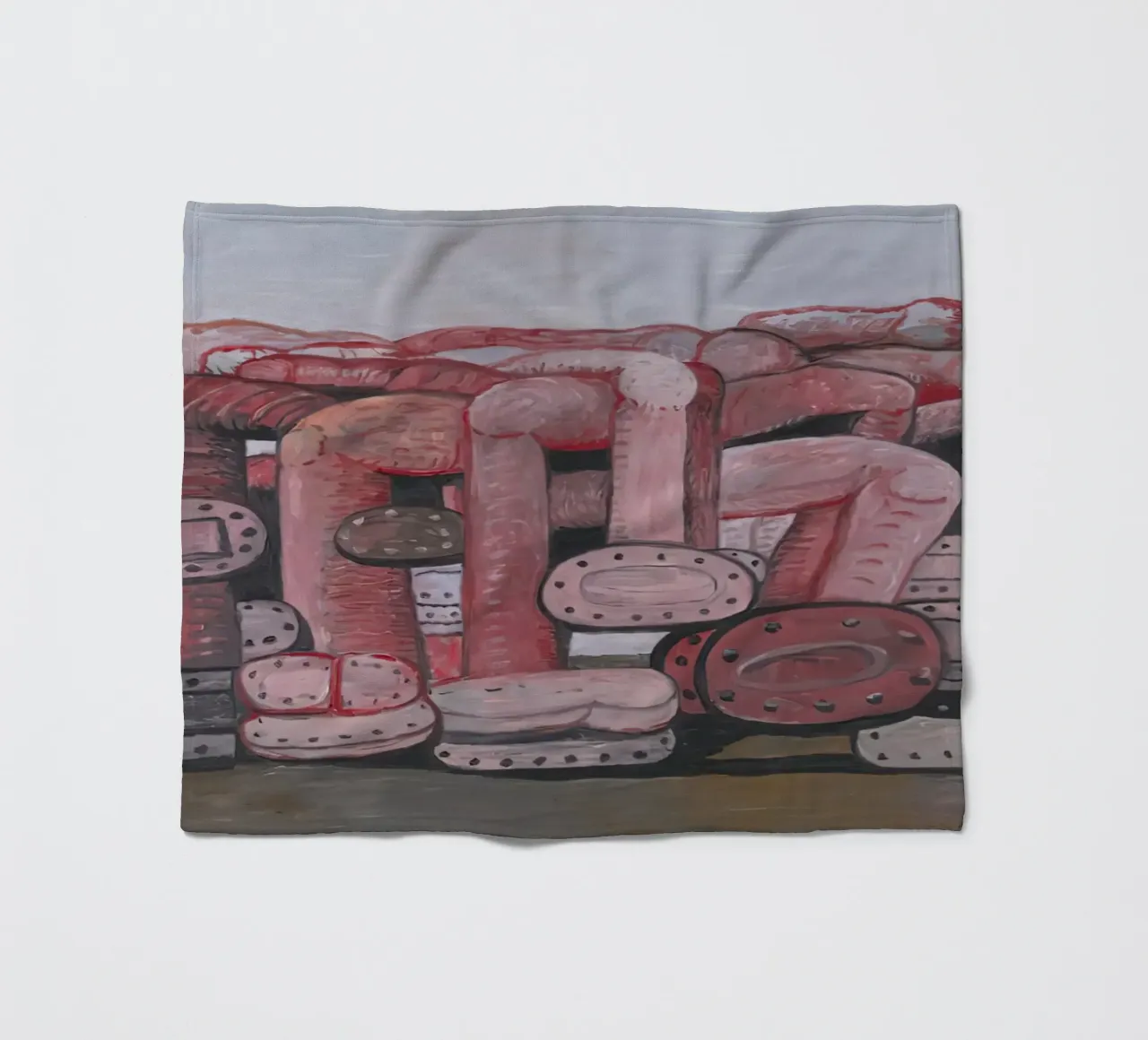 Monumento a Philip Guston coperta in pile da Riley Art Studio