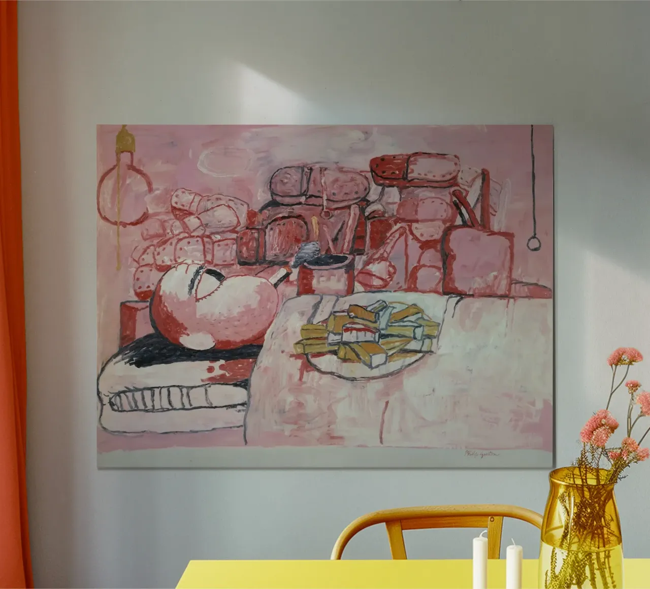 Philip Guston Pintar Fumar Comer hahnemühle de Riley Art Studio