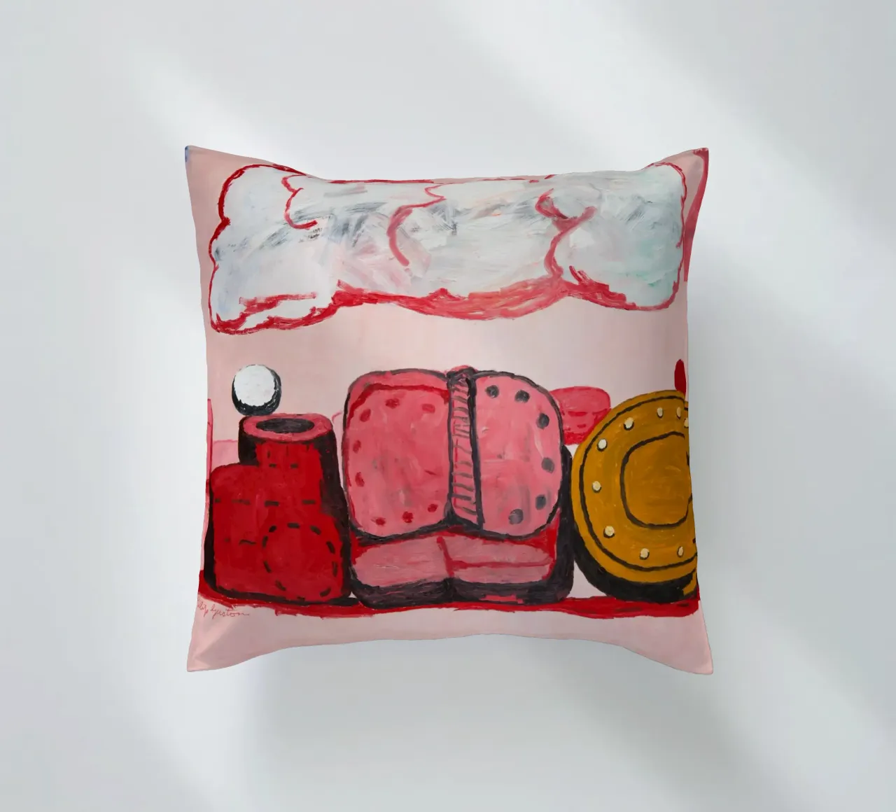 Philip Guston Nuvola di pioggia cuscino da Riley Art Studio