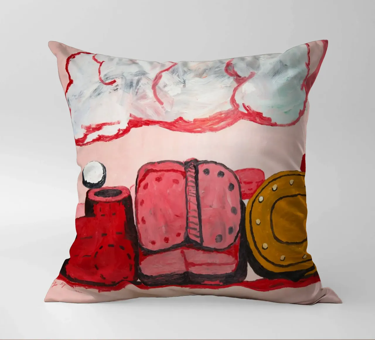 Philip Guston Nuvola di pioggia cuscino da Riley Art Studio