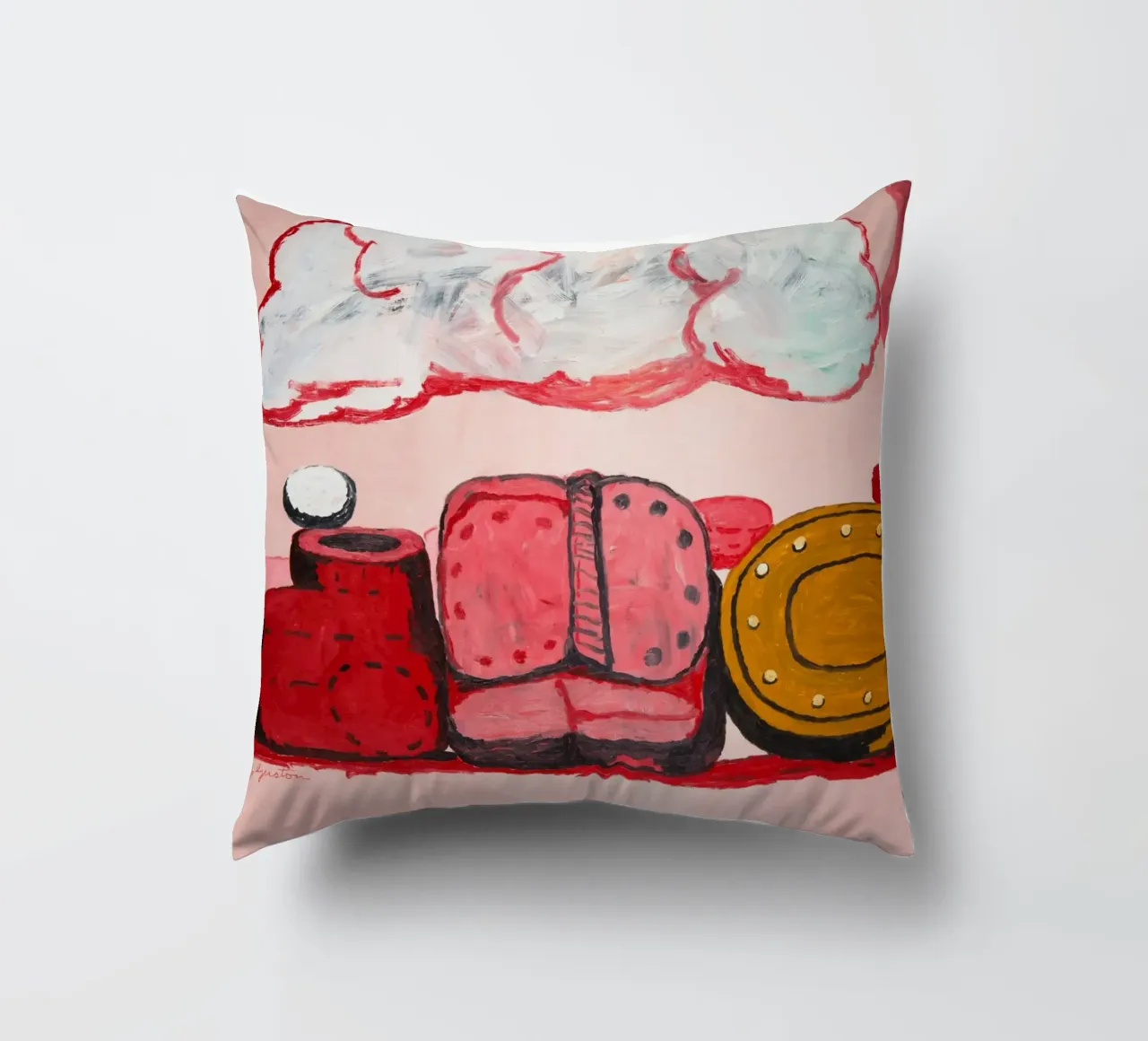 Philip Guston Nuvola di pioggia cuscino da Riley Art Studio