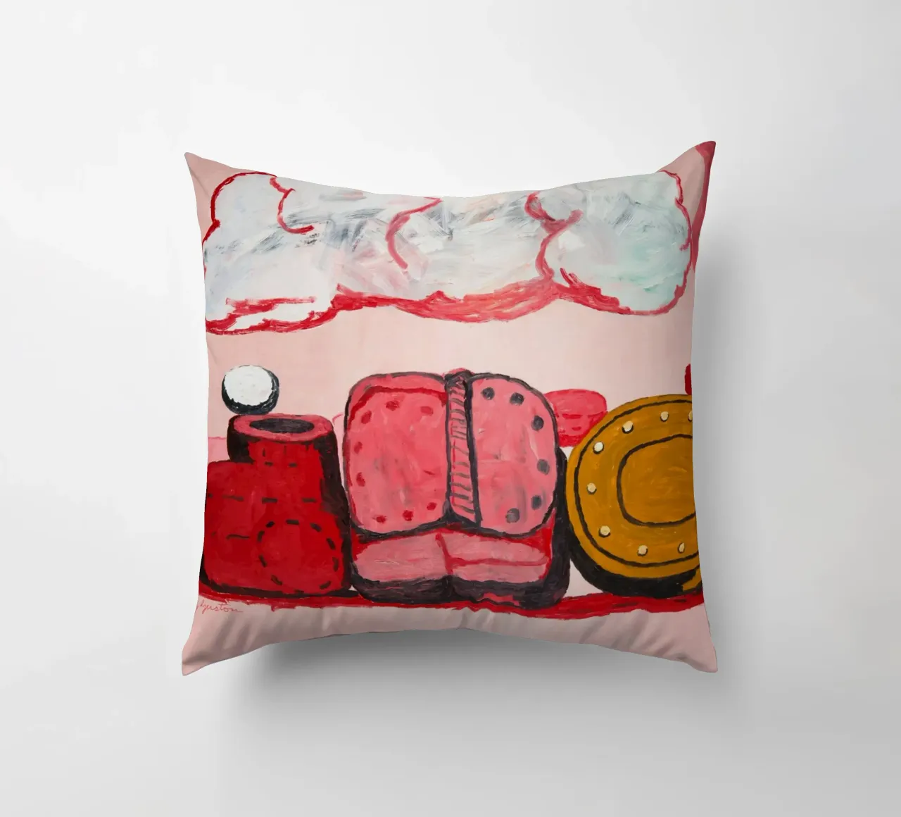 Philip Guston Nuvola di pioggia cuscino da Riley Art Studio