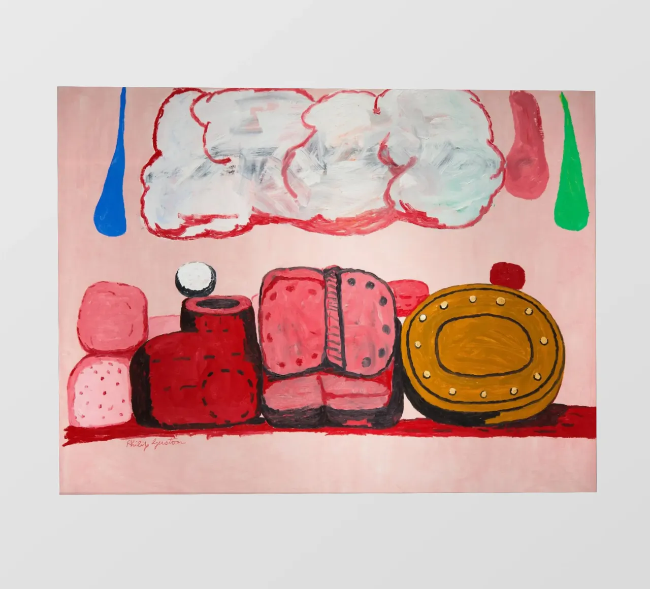 Philip Guston Nuvola di pioggia telo in pvc da Riley Art Studio