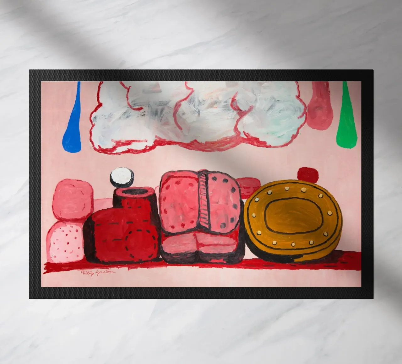 Philip Guston Nuvola di pioggia zerbino da Riley Art Studio