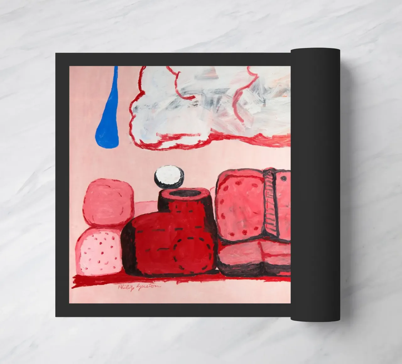 Philip Guston Nuvola di pioggia zerbino da Riley Art Studio
