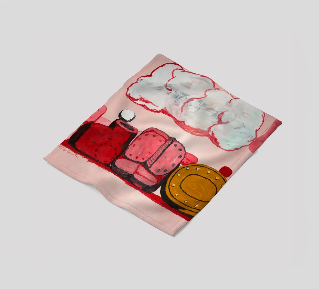 Philip Guston Nuvola di pioggia coperta in pile da Riley Art Studio
