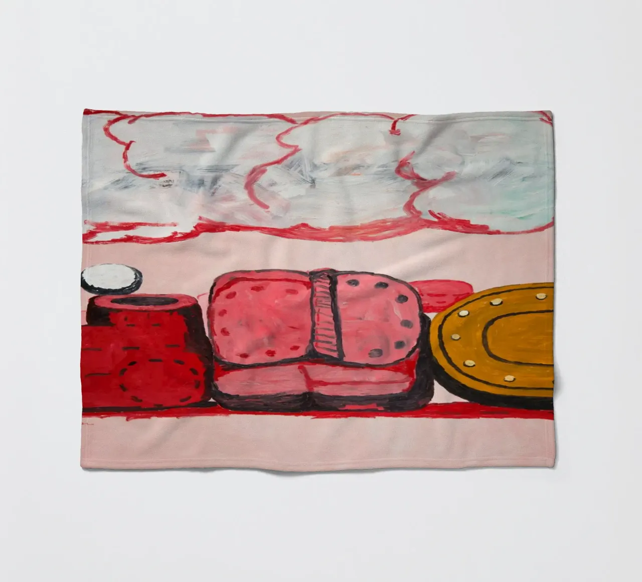 Philip Guston Nuvola di pioggia coperta in pile da Riley Art Studio
