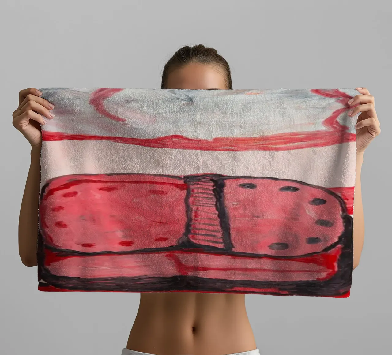 Philip Guston Nuvola di pioggia asciugamano da bagno da Riley Art Studio