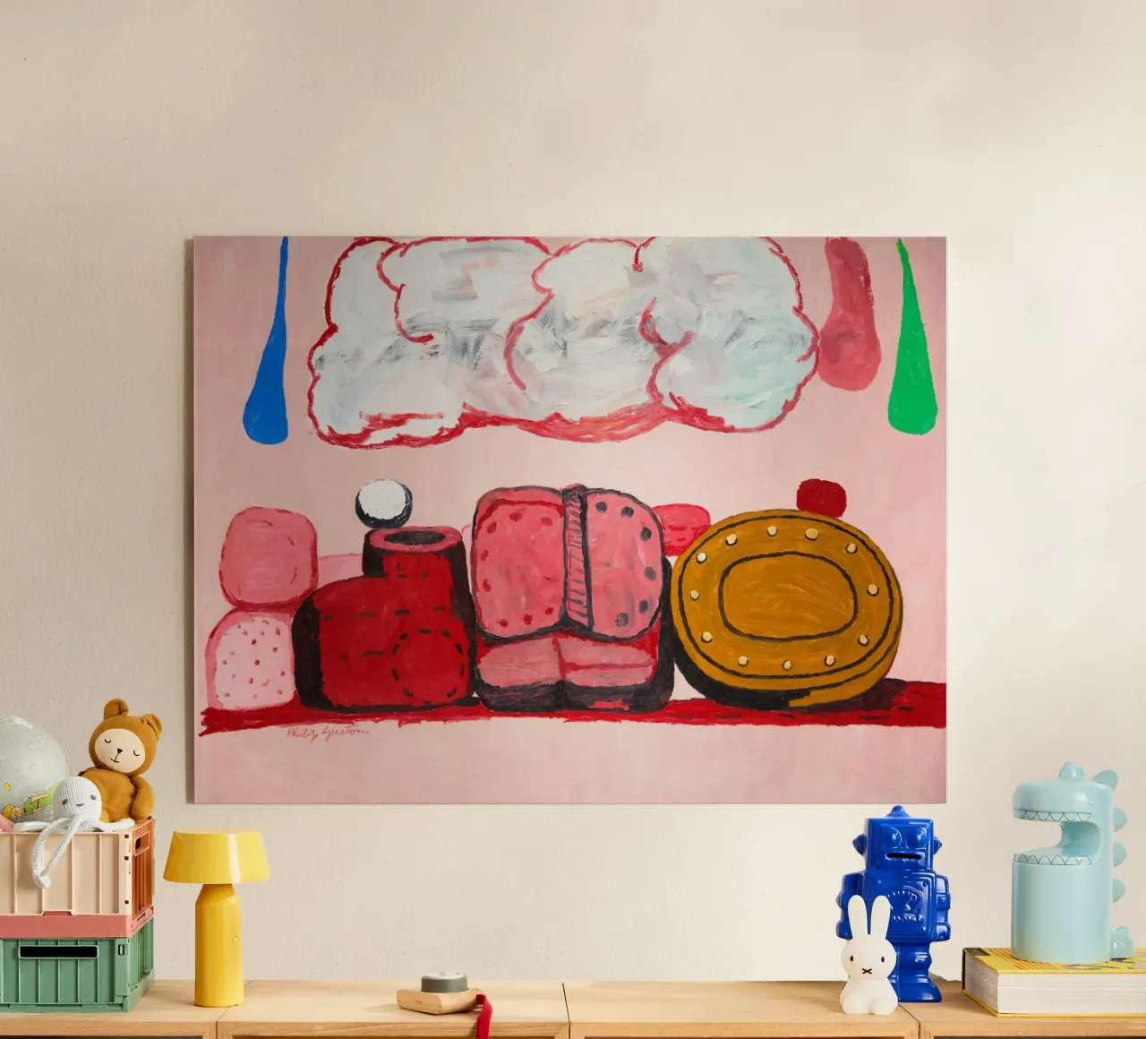 Philip Guston Nuvola di pioggia plexiglass da Riley Art Studio