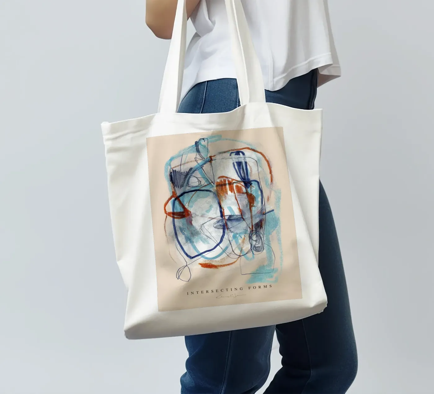 Intersecting Forms Jutebeutel von Klaus with K