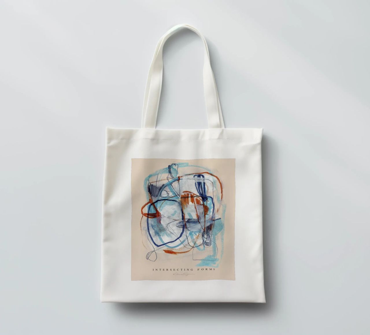 Intersecting Forms borsa in juta da Klaus with K