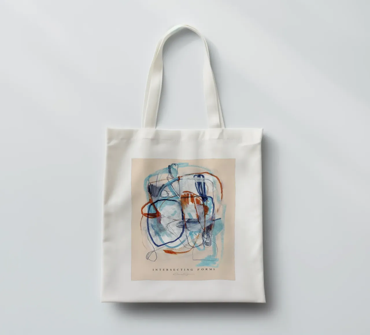 Intersecting Forms borsa in juta da Klaus with K
