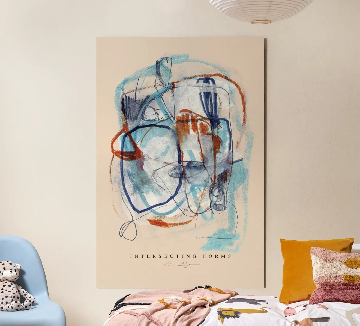 Intersecting Forms panneau forex de Klaus with K
