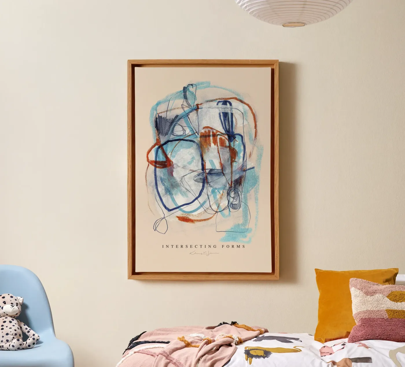 Intersecting Forms Leinwand von Klaus with K