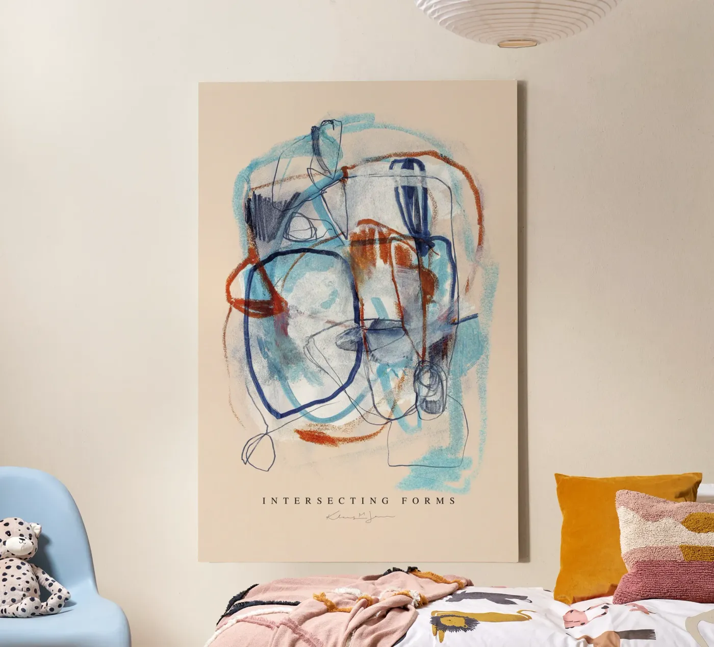 Intersecting Forms Leinwand von Klaus with K