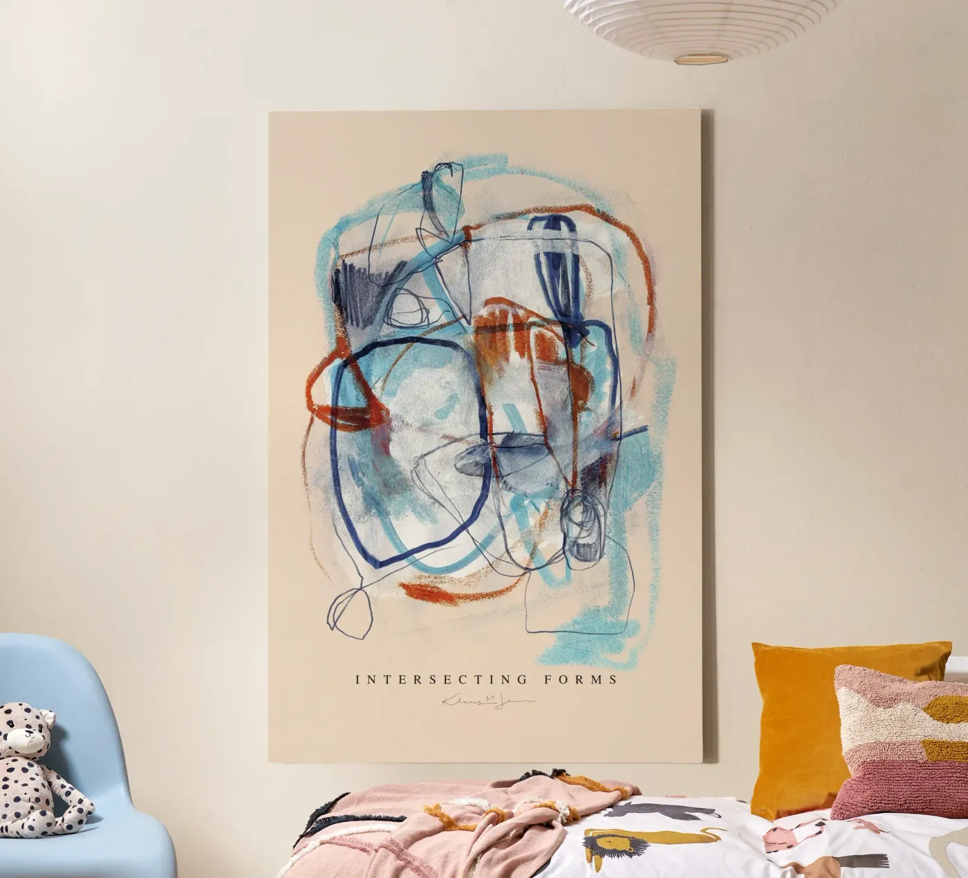 Intersecting Forms Leinwand von Klaus with K