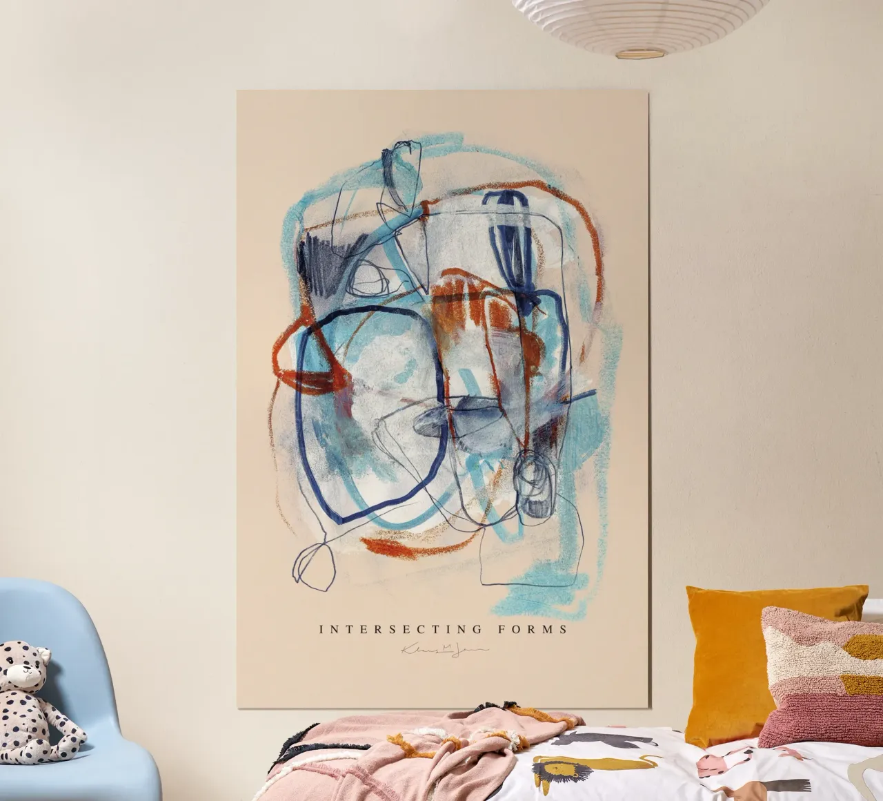 Intersecting Forms hahnemühle by Klaus with K
