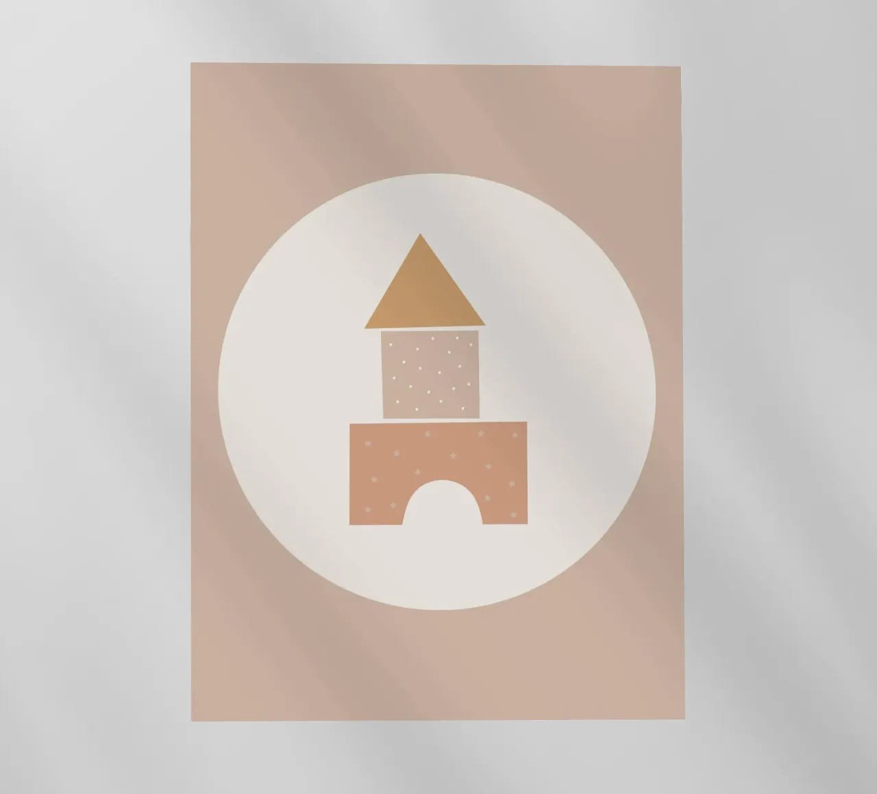 Piccoli sognatori - Beige pellicola backlit da Little Moon & Co