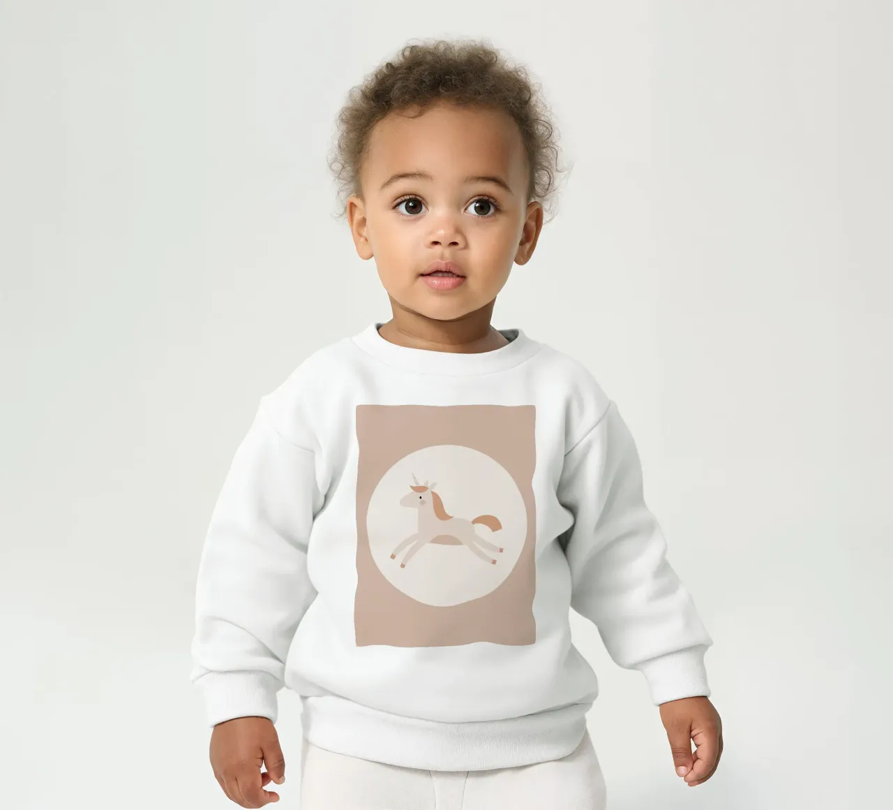 Piccoli sognatori - Beige felpa neonato da Little Moon & Co