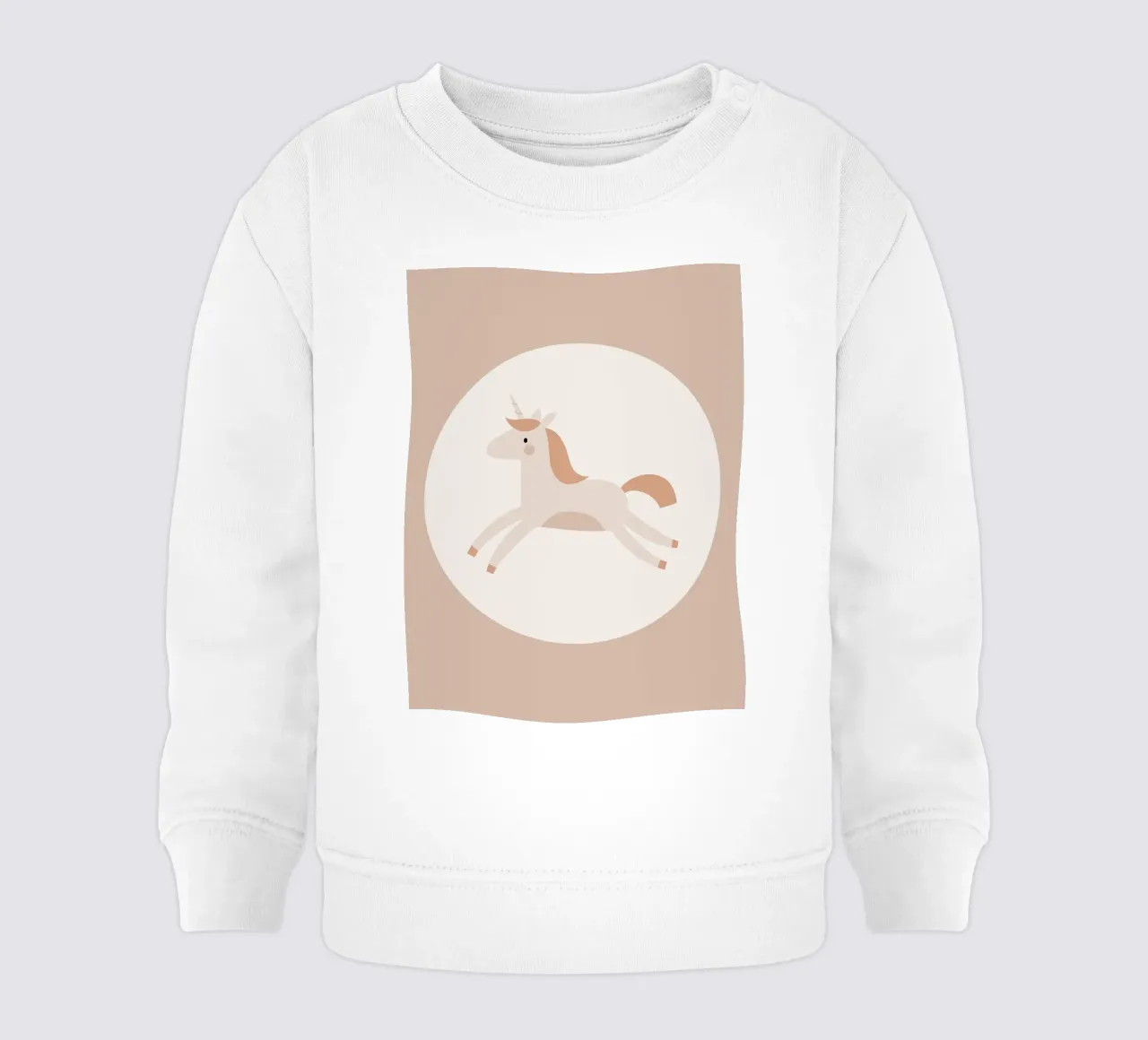 Piccoli sognatori - Beige felpa neonato da Little Moon & Co