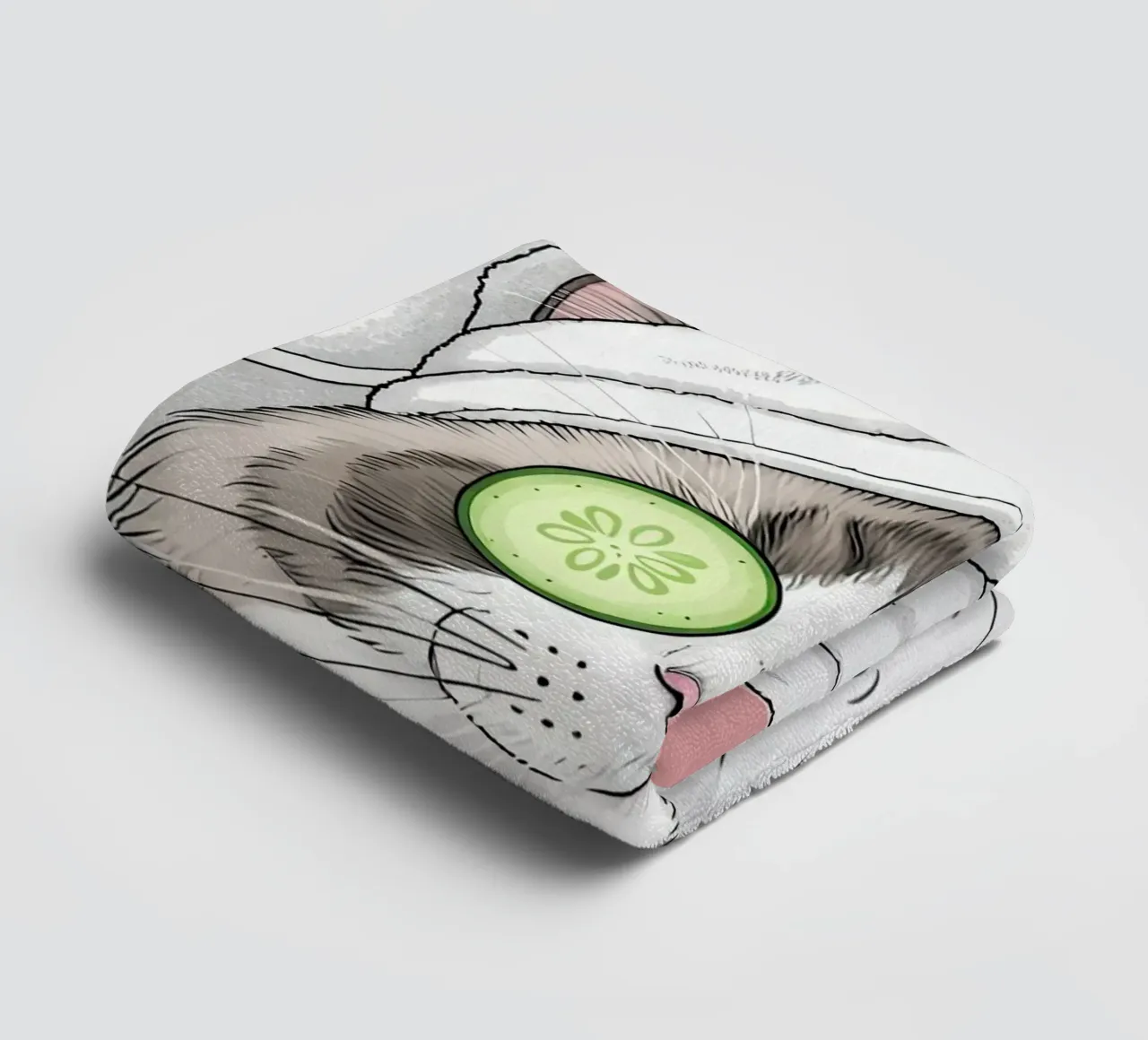 Spa Day Cat Illustration asciugamano da bagno da Attaboy Dsgn
