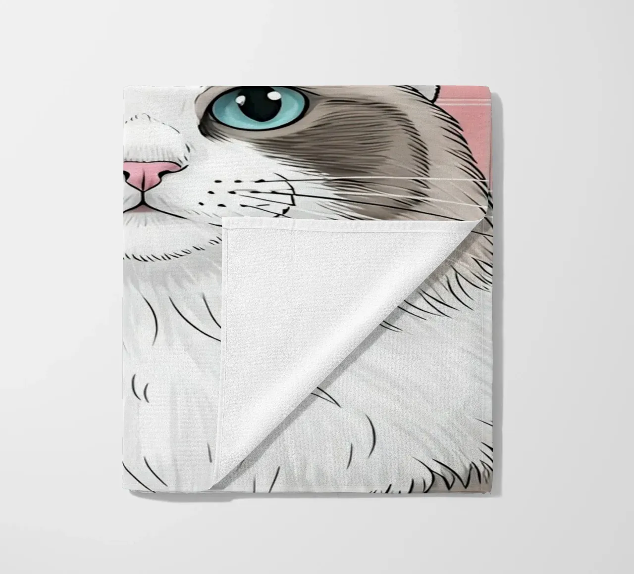 Spa Day Cat Illustration telo mare da Attaboy Dsgn
