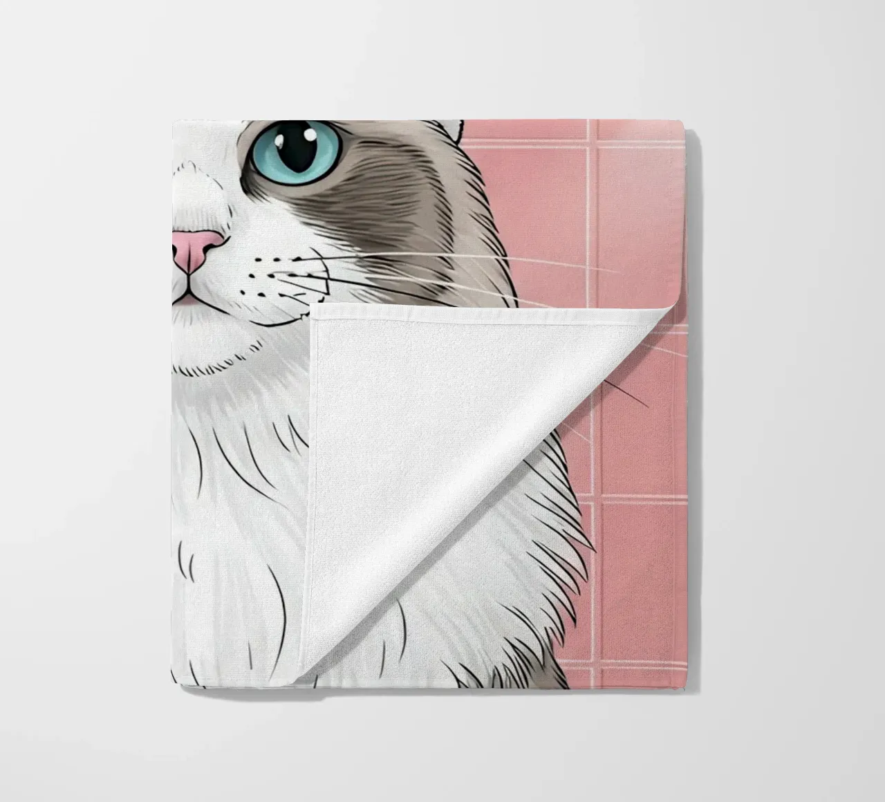 Spa Day Cat Illustration telo mare da Attaboy Dsgn