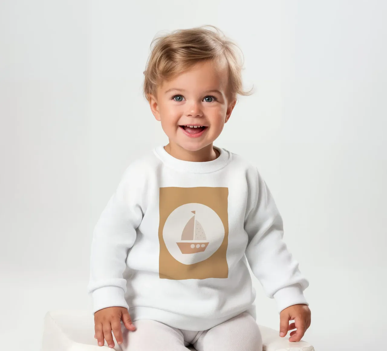 Piccoli sognatori - Giallo felpa neonato da Little Moon & Co