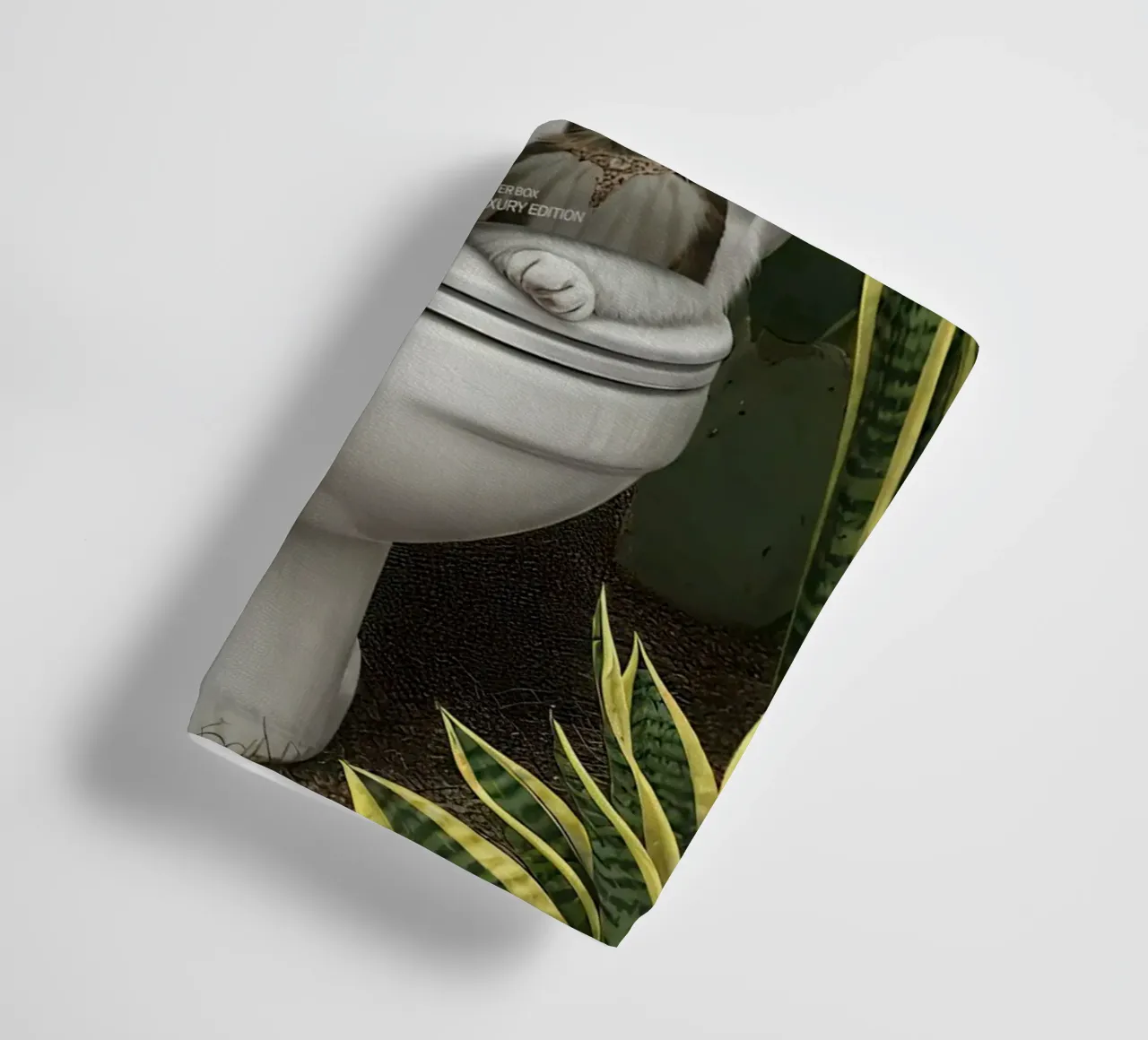 Cat Reading Magazine on Toilet asciugamano da bagno da Attaboy Dsgn