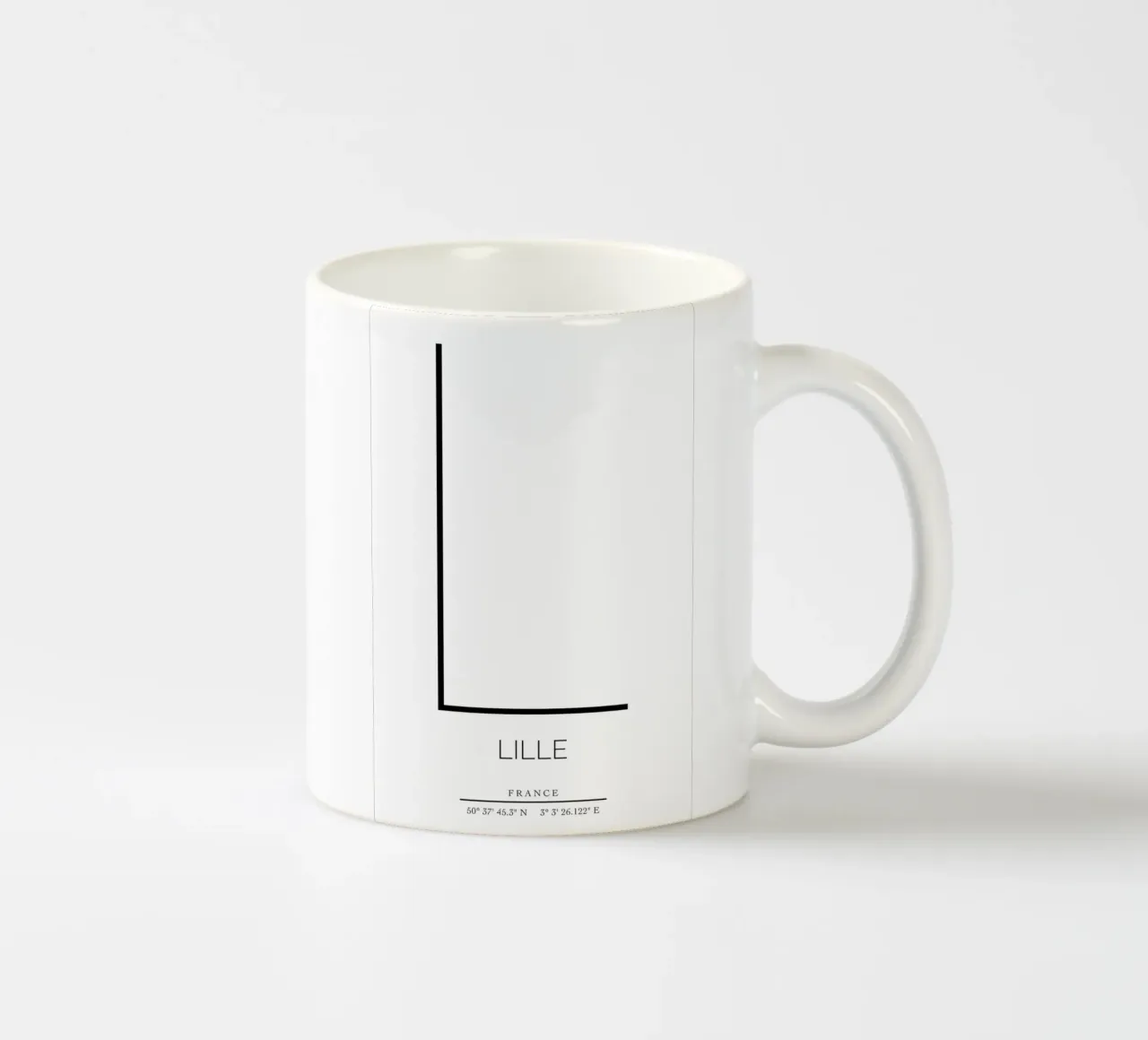 LILLE - blanc tazza in ceramica da CityLights