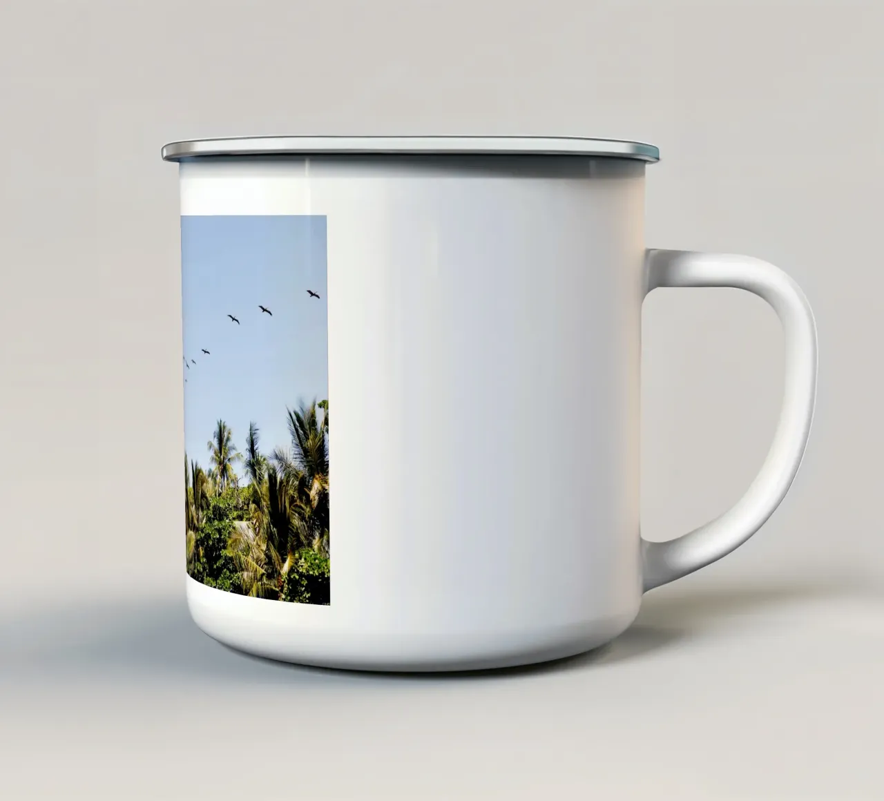 Uccelli in Costa Rica tazza in smalto da fotokunst