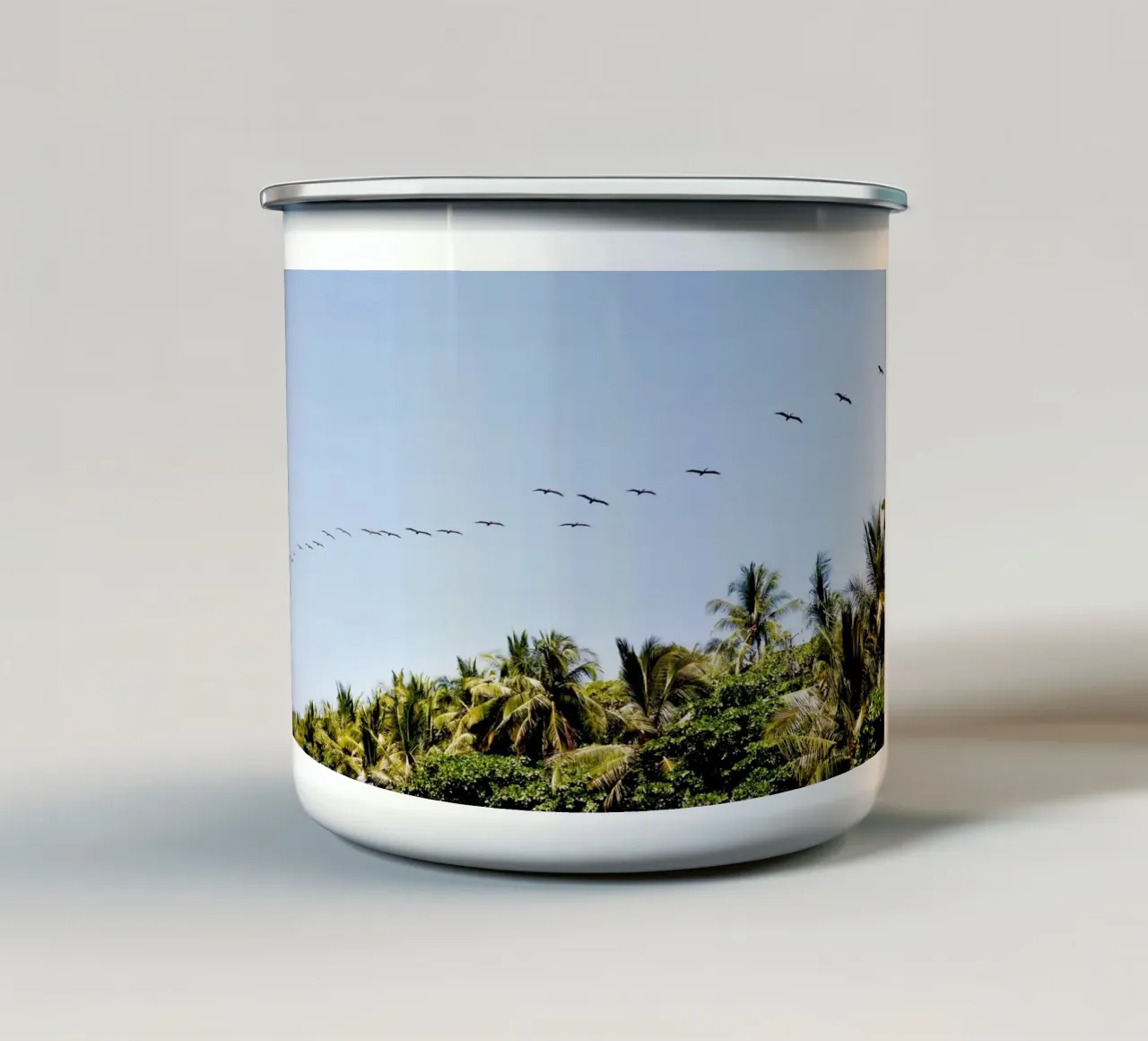 Uccelli in Costa Rica tazza in smalto da fotokunst