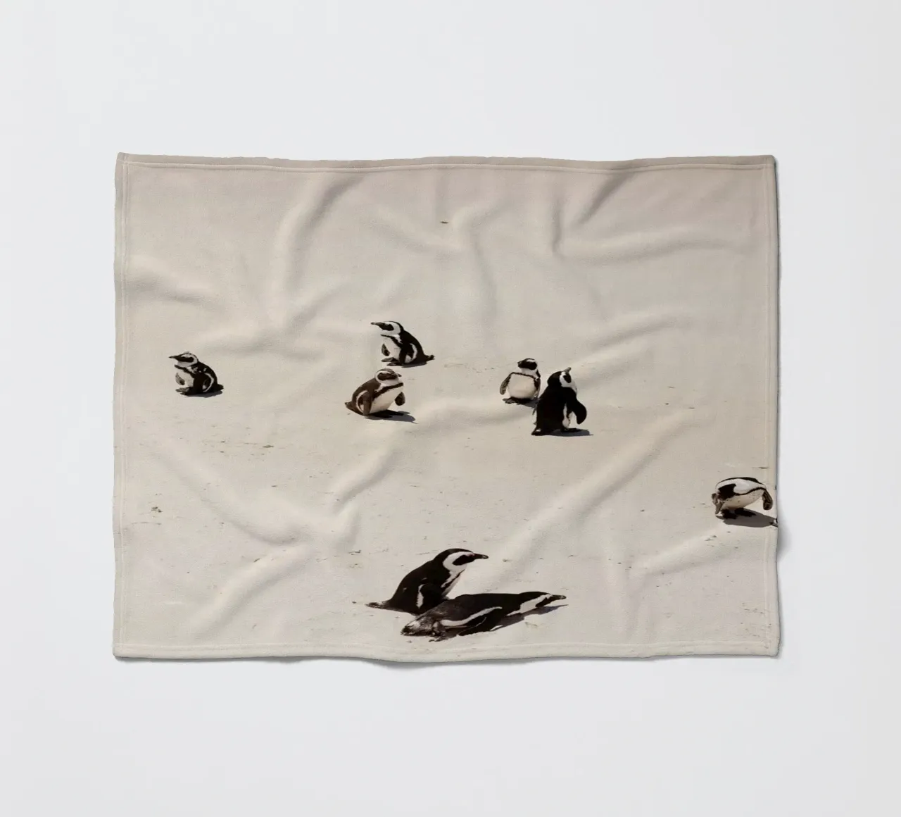 Pinguïns in Zuid-Afrika (Kaapstad) fleecedeken van Simon Koy