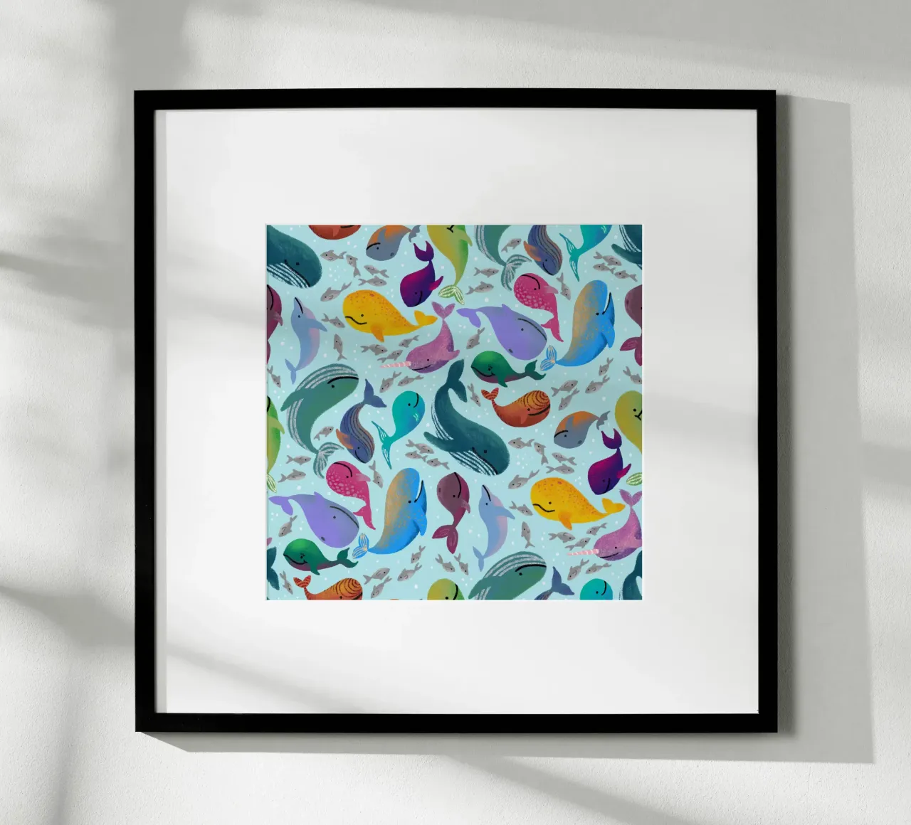 Wale poster with plastic frame by miriamkross