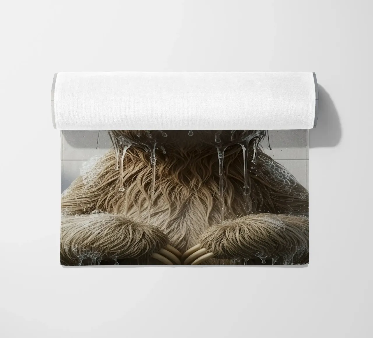 Sloth Taking Shower telo mare da Attaboy Dsgn
