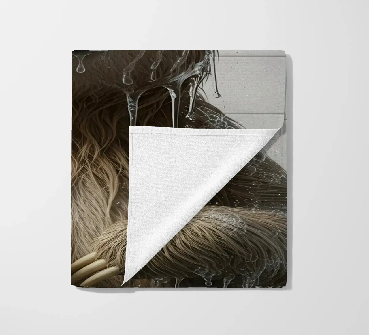 Sloth Taking Shower telo mare da Attaboy Dsgn