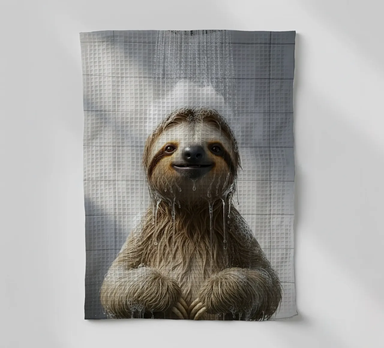 Sloth Taking Shower canovaccio da cucina da Attaboy Dsgn