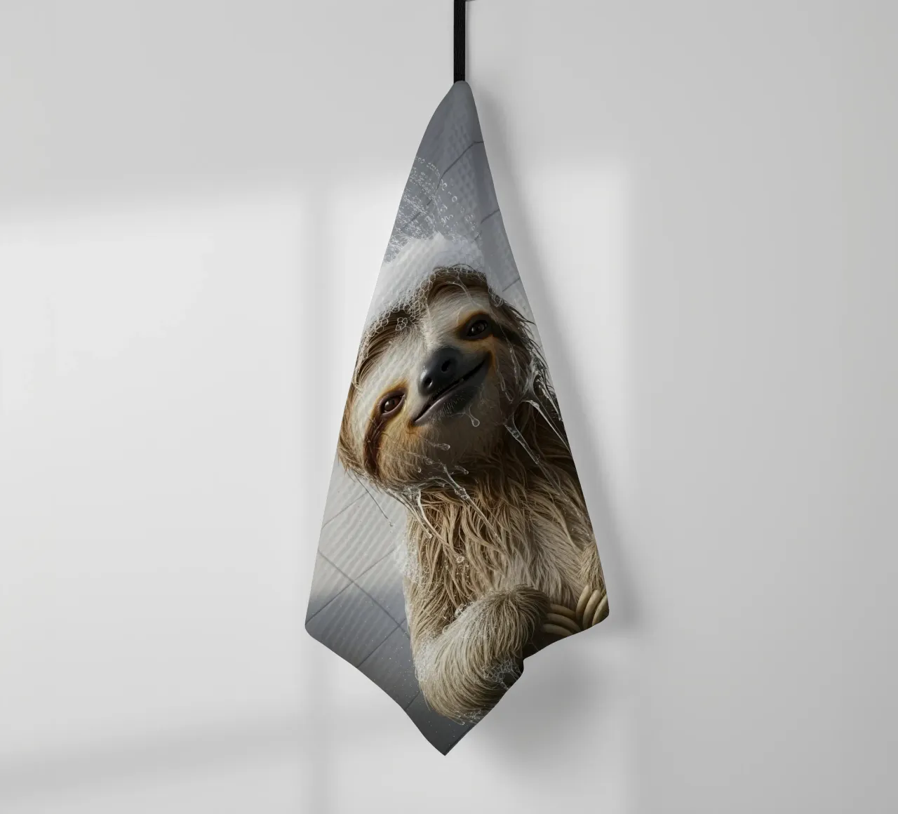 Sloth Taking Shower canovaccio da cucina da Attaboy Dsgn