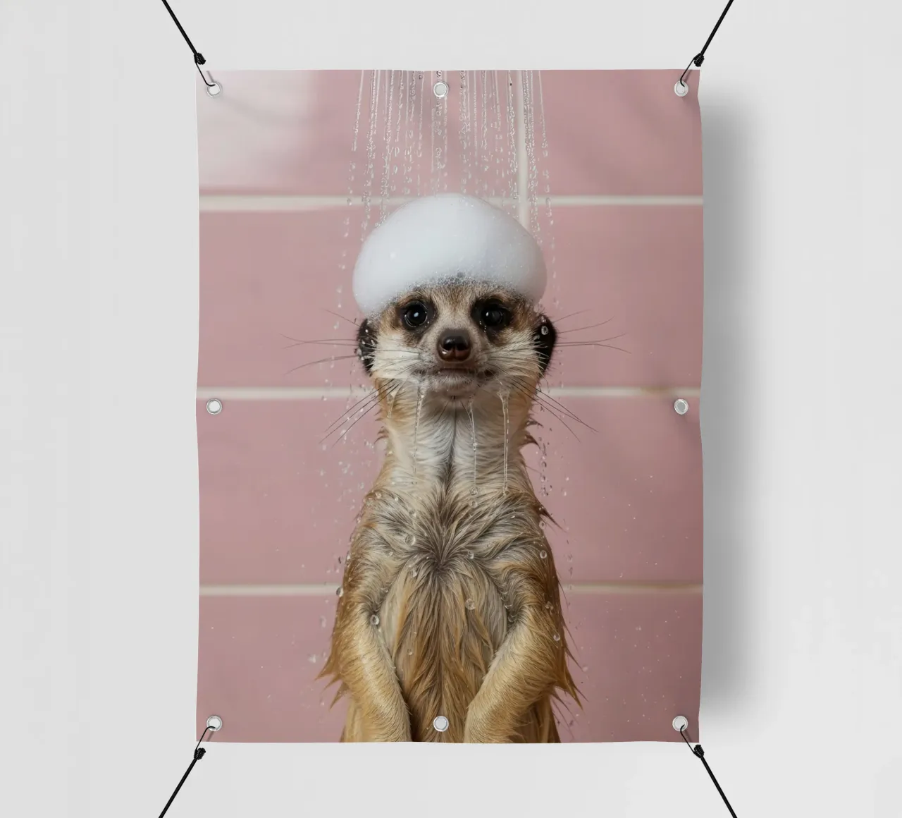 Doccia Meerkat telo in pvc da Attaboy Dsgn