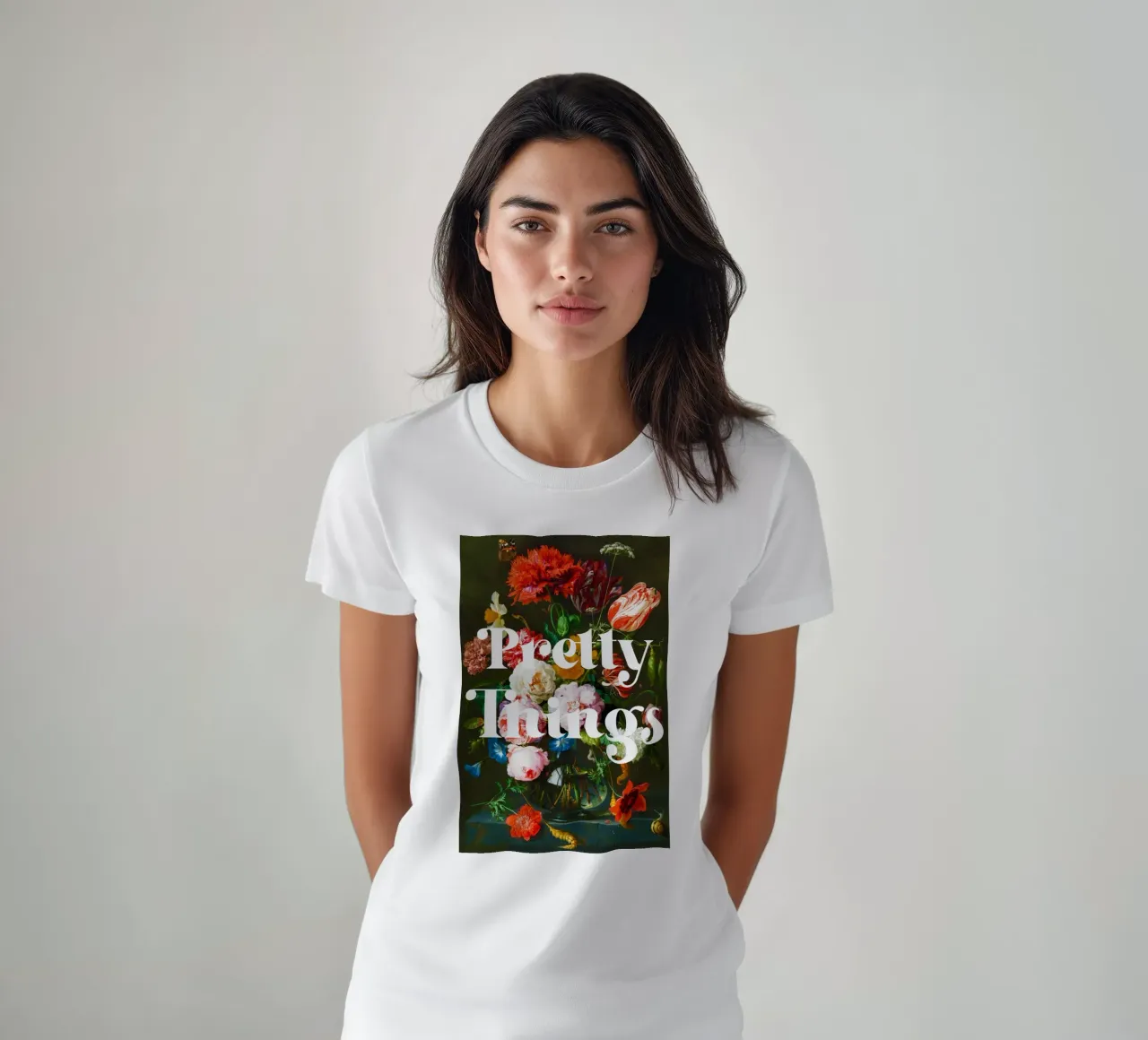 Natura morta con fiori in un bicchiere di vetro di Jan Davidsz. de Heem. t-shirt da Venus Art
