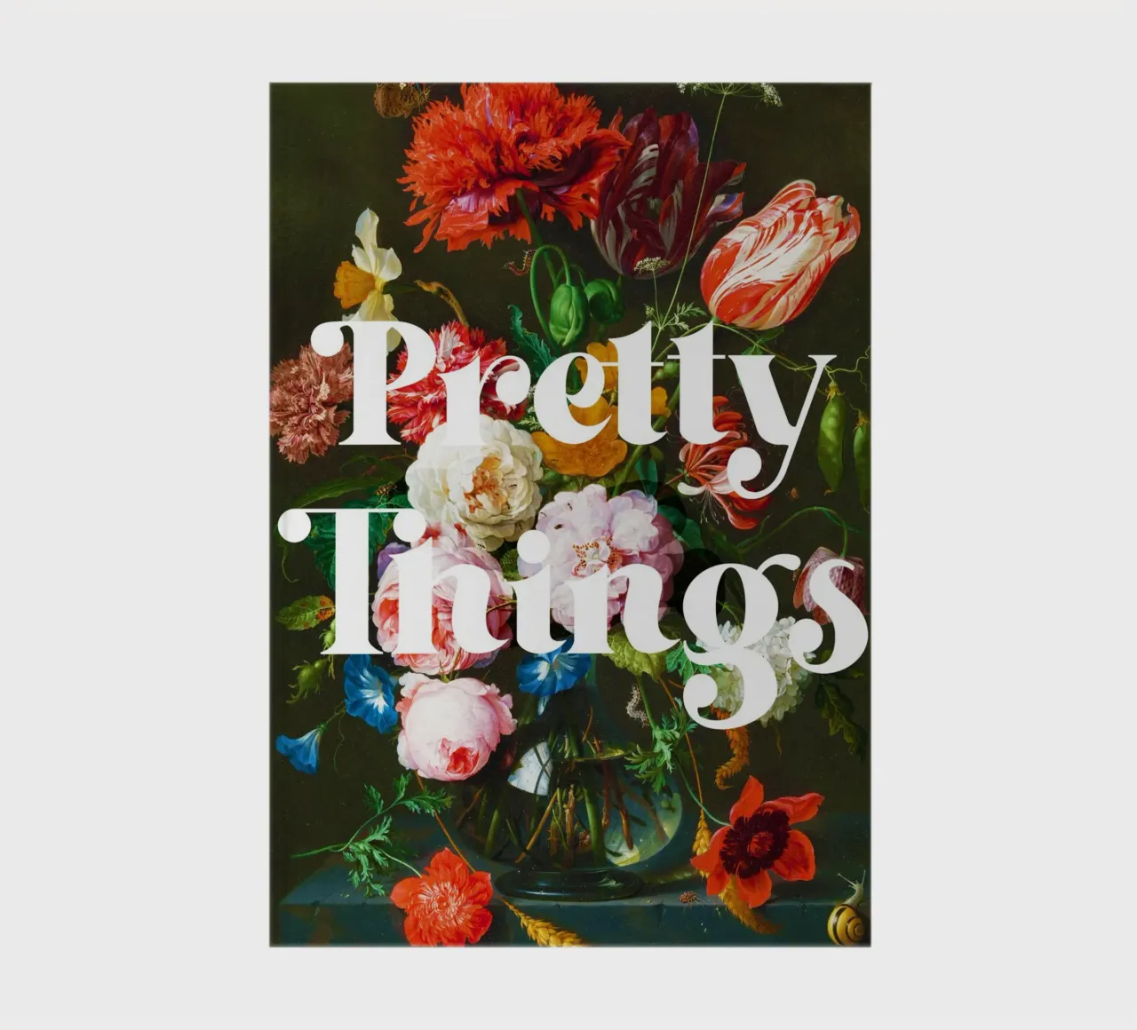 Natura morta con fiori in un bicchiere di vetro di Jan Davidsz. de Heem. diario da Venus Art