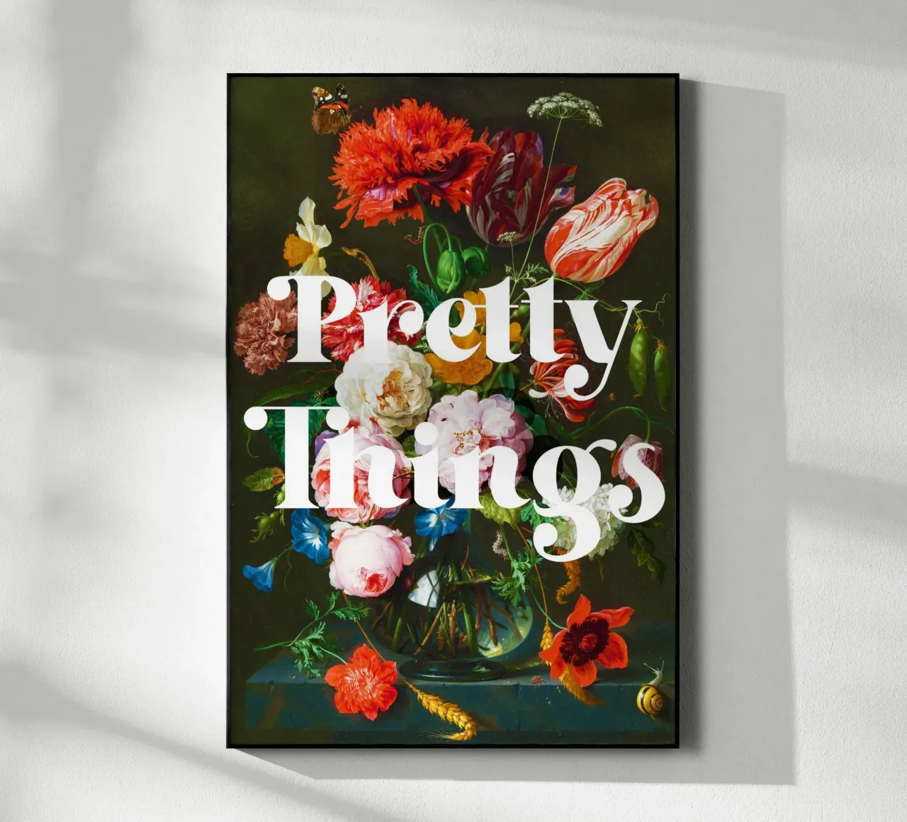 Natura morta con fiori in un bicchiere di vetro di Jan Davidsz. de Heem. plexiglass da Venus Art
