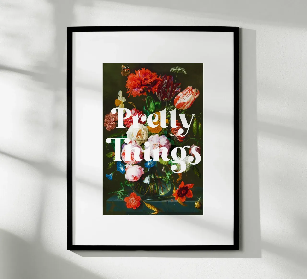 Jan Davidsz. de Heem’s Still Life with Flowers in a Glass Va poster by Venus Art