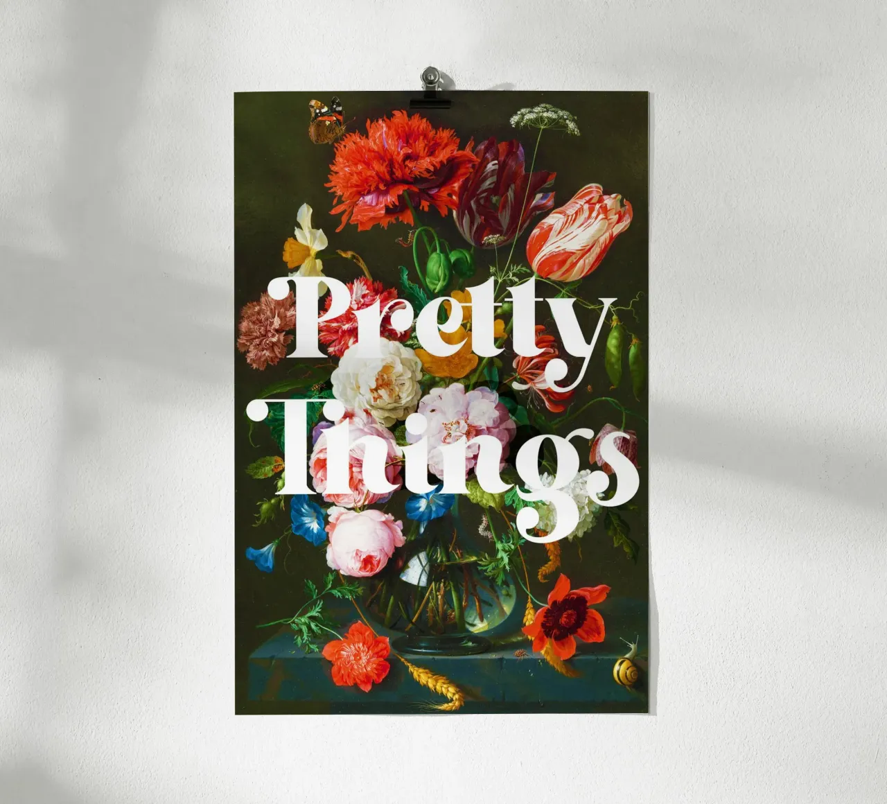 Jan Davidsz. de Heem’s Still Life with Flowers in a Glass Va poster by Venus Art