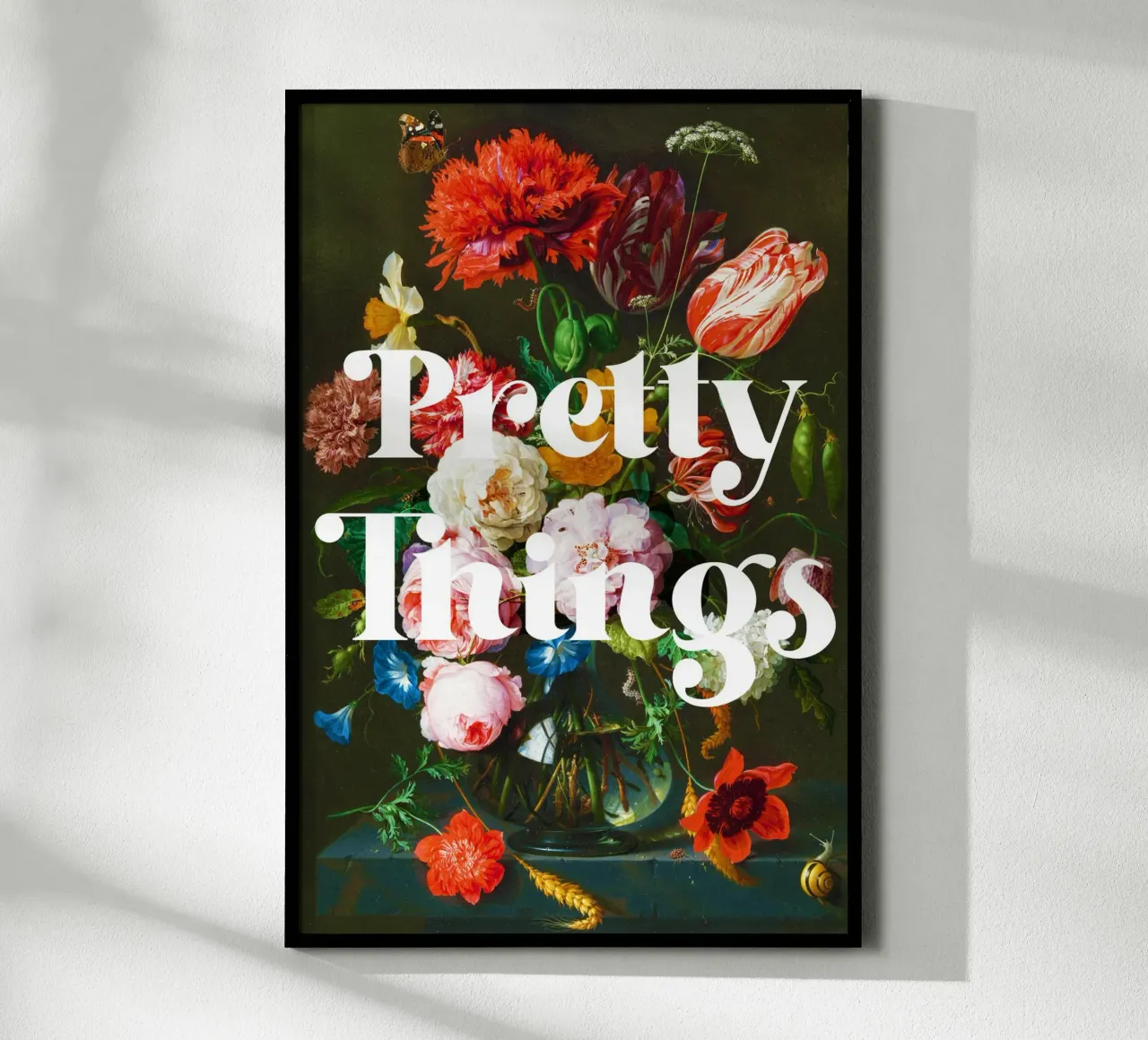 Jan Davidsz. de Heem’s Still Life with Flowers in a Glass Va poster by Venus Art