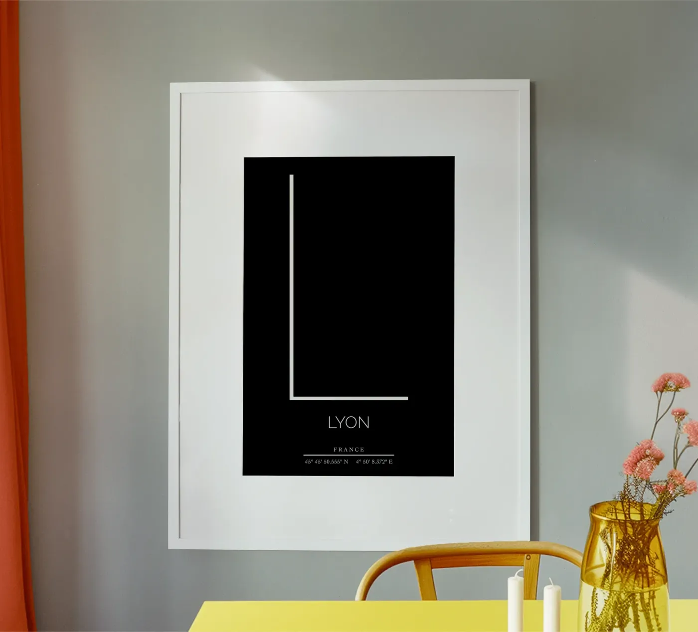 LYON - noir poster da CityLights