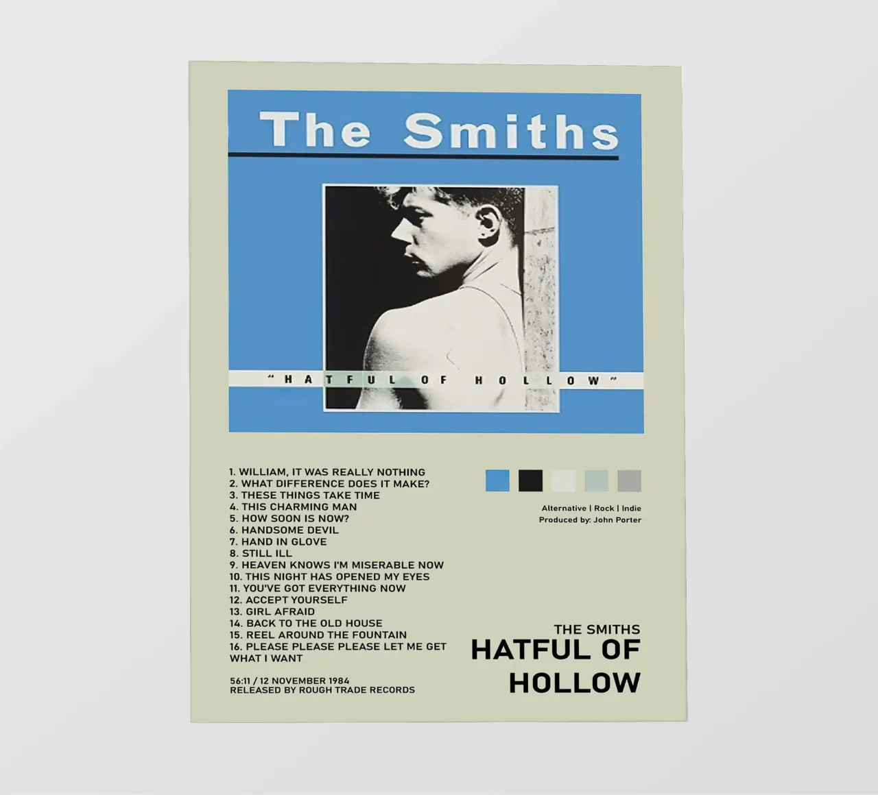 The Smiths Hatful Of Hollow pellicola backlit da Raptor Metafora