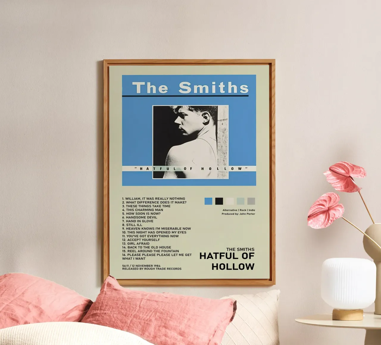 The Smiths Hatful Of Hollow alluminio dibond da Raptor Metafora