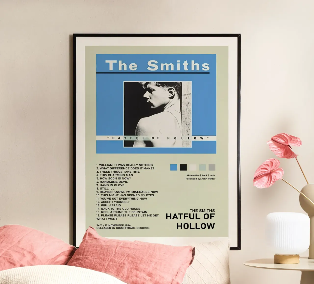 The Smiths Hatful Of Hollow carta hahnemühle da Raptor Metafora