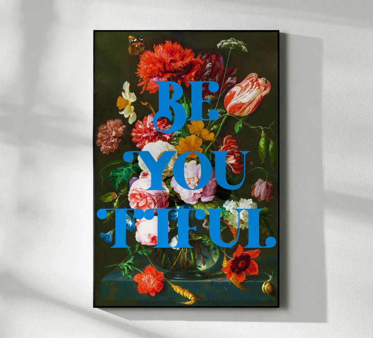 Natura morta con fiori in un bicchiere di vetro di Jan Davidsz. de Heem. plexiglass da Venus Art